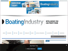 Tablet Screenshot of boatingindustry.com